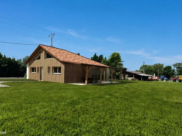 Terrain 1 527 m² constructible avec permis de construire au coeur du Gers
