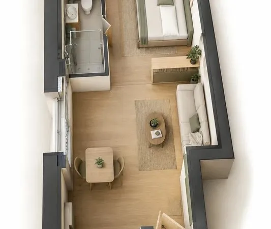 Appartement 1 pièce 21 m²