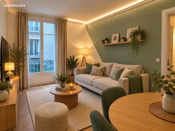 T2 meublé rénové - 32 m² - Colombes centre / Gare - 4e étage avec ascenseur