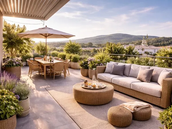 -GRAND T3 de 70m² - VUE DEGAGEE LA ROQUE D'ANTHERON