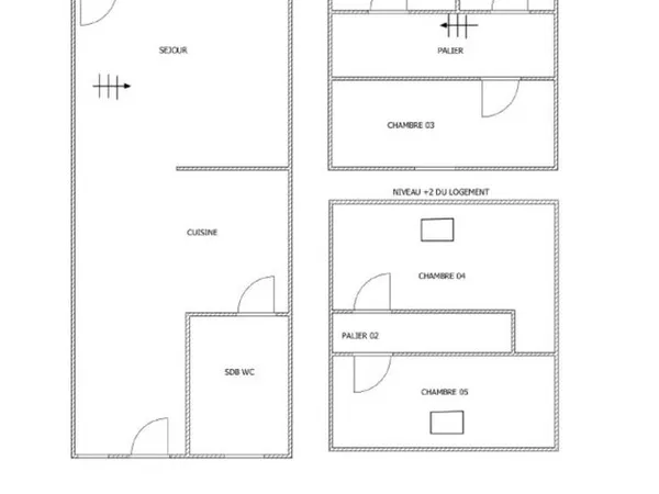 Maison avec travaux - 5 chambres & jardin - Tourcoing Blanc Seau
