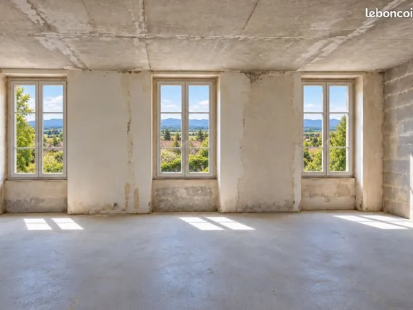 Plateau de 65 m² à aménager - Centre ville Assieu - Vue sur le Pilat