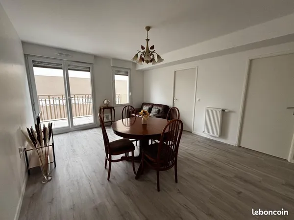 T2 Meublé neuf de 46 m2 avec Balcon et 2 places Parkings