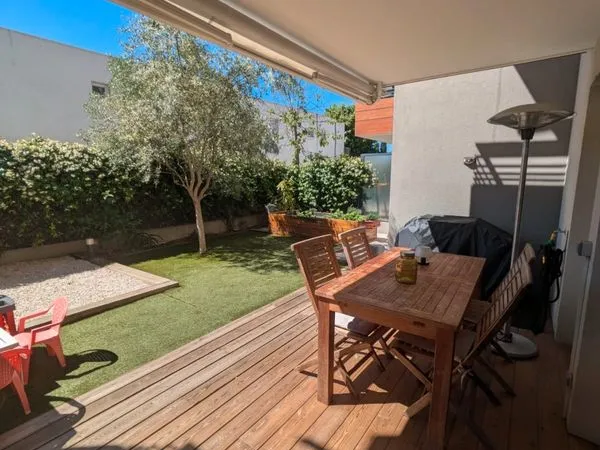 Appartement 3p avec jardin, place de parking et cave