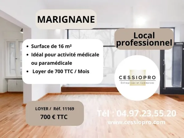 Local professionnel 16 m²