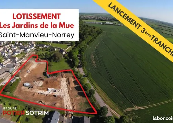Terrain 183 m² Saint Manvieu Norrey