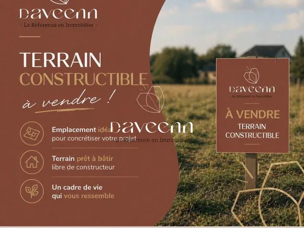 Terrain constructible à Camors (centre-bourg)