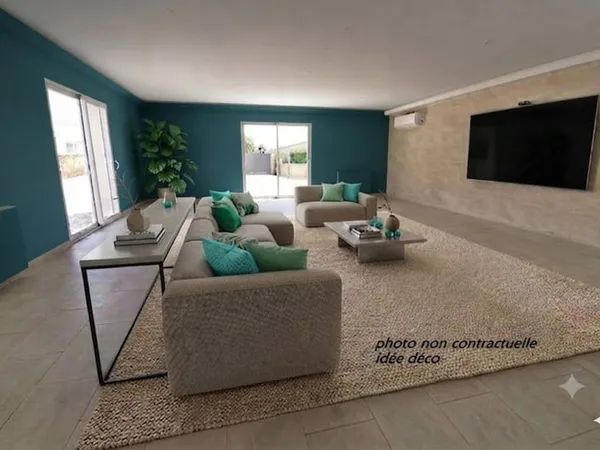 Maison de plain-pied 4 pièces 119 m²