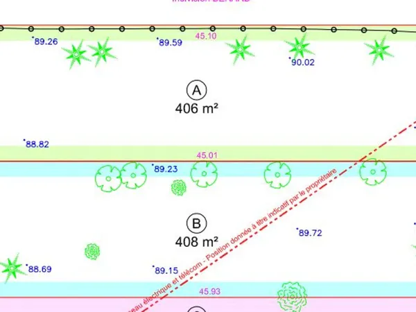 Terrain 406 m²