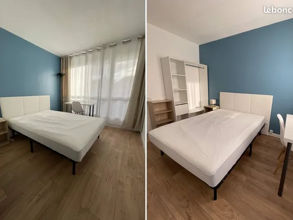 Colocation à 2 - Chambre meublée avec balcon - Mérignac