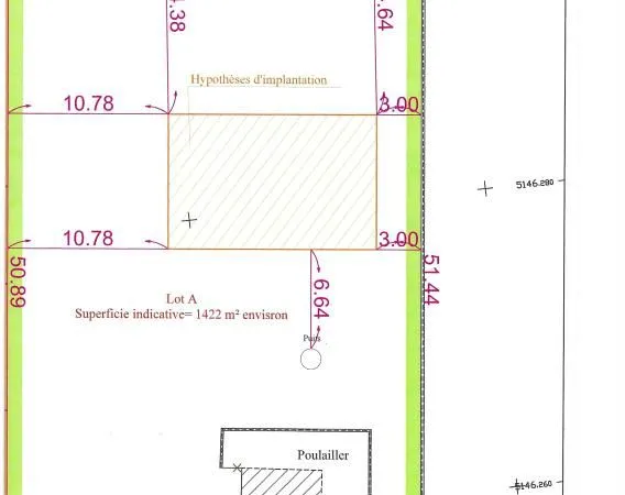 Terrain 1 343 m² La Grand Croix