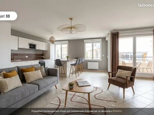 Appartement 3 pièces 66 m²