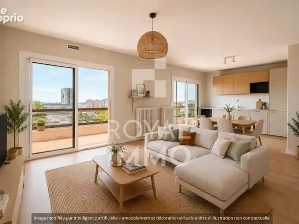 TOULON Bas Faron / Claret - Appartement T3 entièrement rénové dans résidence au calme