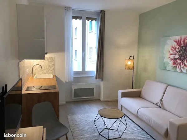 Studio meublé 18,5 m² rue Flachet, Villeurbanne