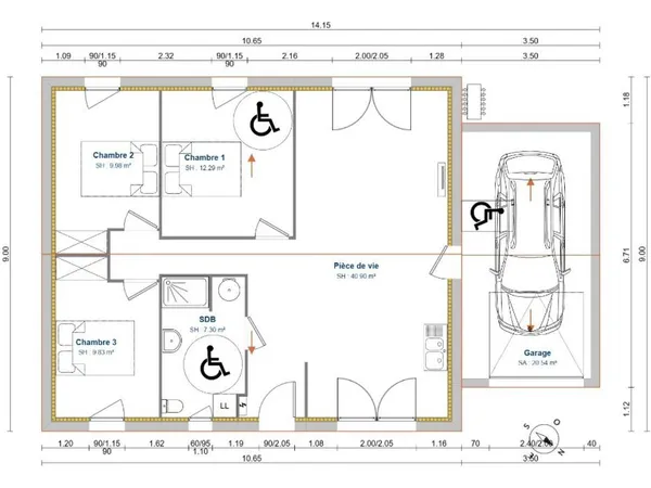 Maison 4 pièces 80 m²