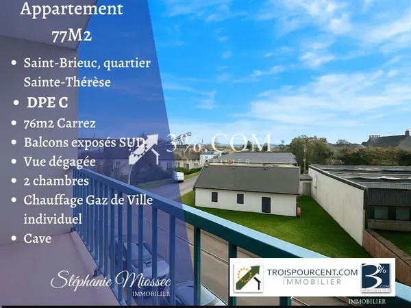 Appartement 4 pièces 76 m²