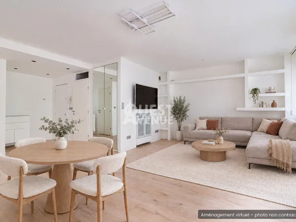 Appartement familial avec balcon de 3/4 chambres aux Buttes Chaumont de 98m2