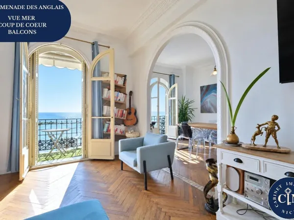 Promenade des Anglais - 3 pièces 83 m² - Balcons