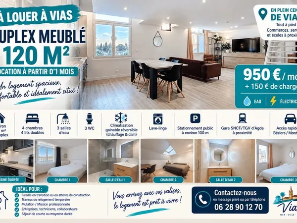 Appartement 5 pièces 120 m²
