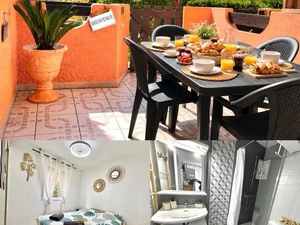 ⚠️ LOCATION URGENTE - T2 MEUBLÉ 25 m² + TERRASSE - 200 M PLAGE - 490