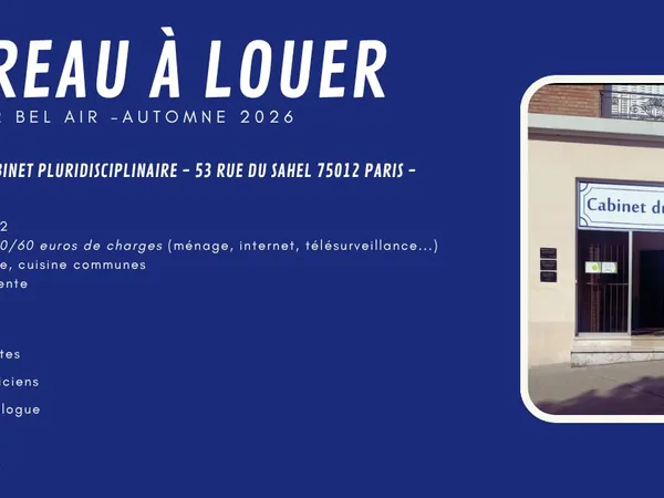Location bureau Paris 12