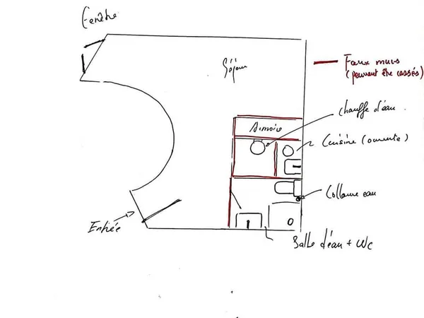 Appartement 1 pièce 14 m²