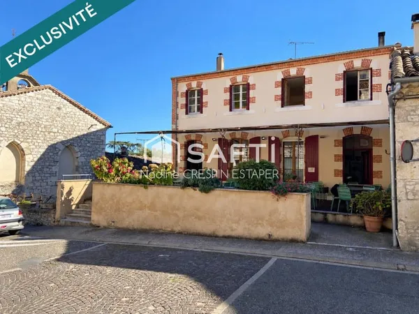 Lauzerte (82)- Local commercial à fort potentiel  projet mixte professionnel et habitation, potenti