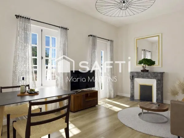 Duplex T2 bis avec balcon - Charme & volumes - Centre Libourne