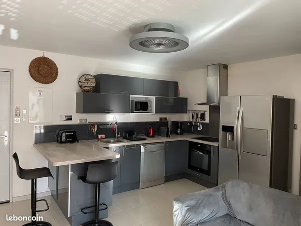 Appt à La Saline les bains, surface utile de 52m²