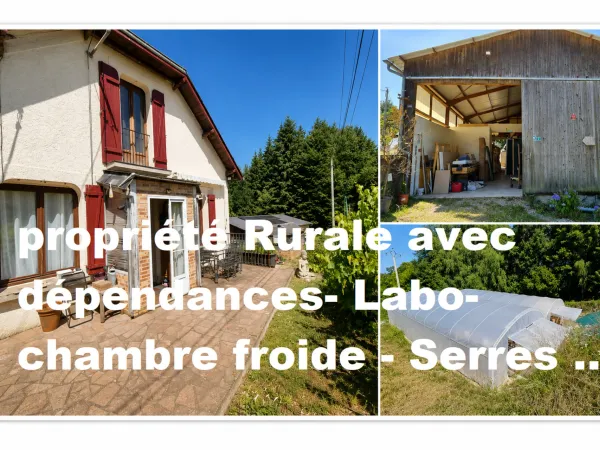PROPRIETE RURALE AVEC DEPENDANCES ET SERRES