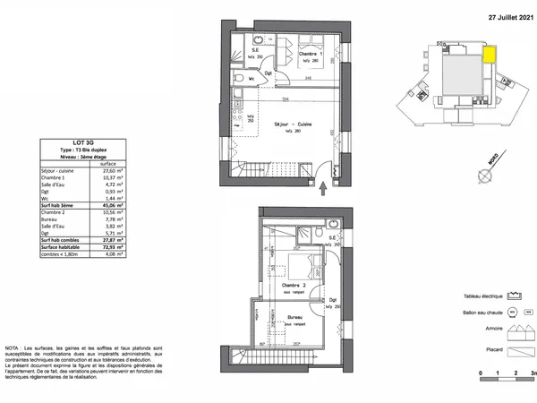 Antibes centre – Duplex 3 pièces en réhabilitation