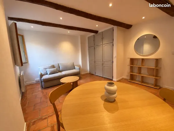 Aix-en-Provence hypercentre - Studio meublé 23,51 m² entièrement rénové - calme sur cour