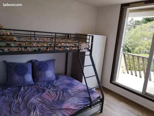 Studio meublé a 5 min de la plage bail jusqu'à juin 2027