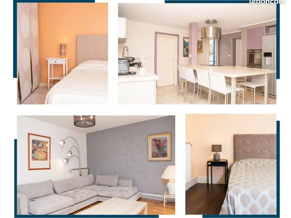 Appartement T3 meublé 93 m2 charges comprises au calme rue piétonne centre historique Castres