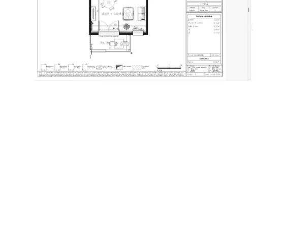 Studio 1 pièce 28 m²