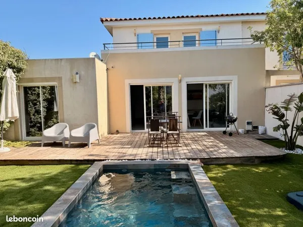 🏡 Maison 5 chambres avec piscine - Résidence sécurisée - Plein sud - Calme