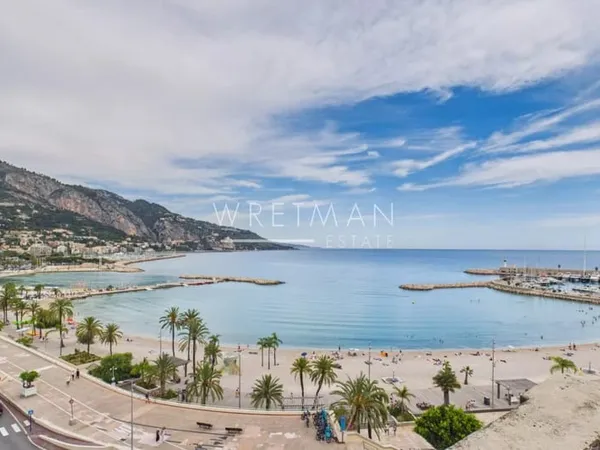 Charmant appartement en duplex en dernier étage avec terrasse, vue mer panoramique - Vieux Menton