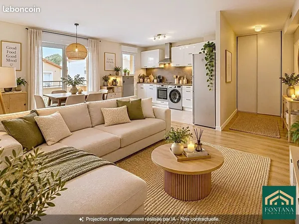 Appartement 3 pièces 68 m²