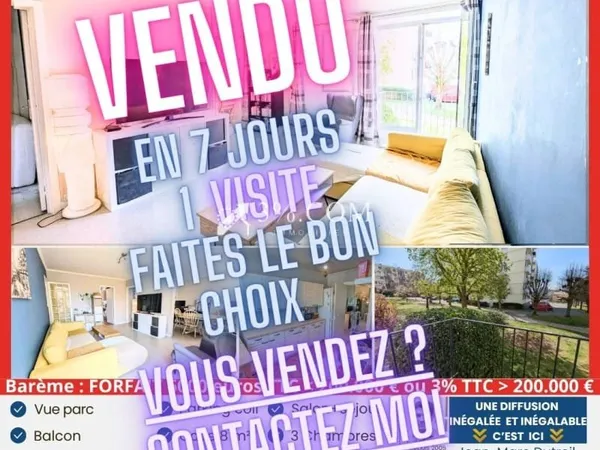 Appartement 4 pièces 83 m²