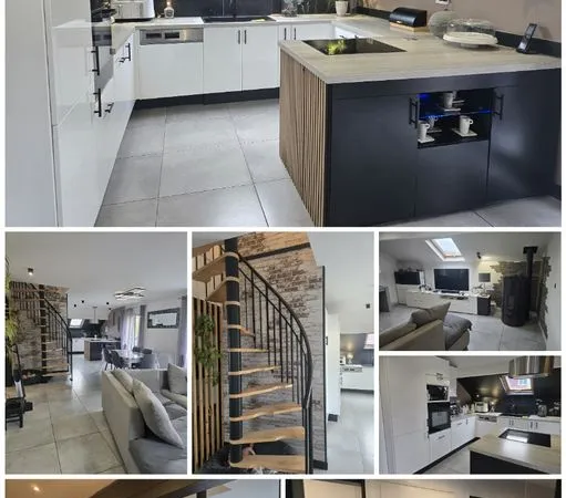 Duplex compromis entre maison appartement avec jardin + garage + sous sol