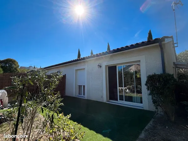 T2 climatisé avec terrasse, jardin et parking - vendu loué