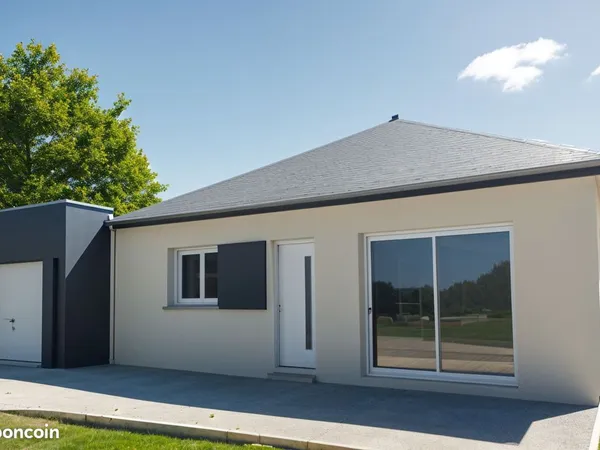 Maison plain-pied 3 chambres & garage