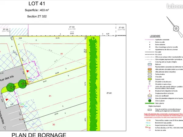 Terrain 403 m²