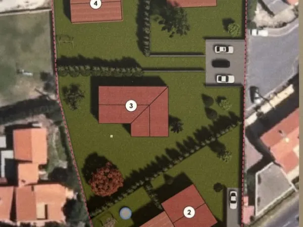 ILLE-SUR-TÊT : TERRAIN CONSTRUCTIBLE - 4 FACES -1200M2
