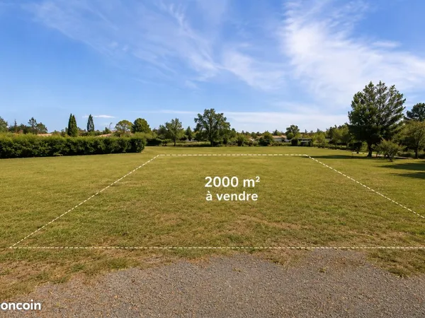 Terrain 2000 m² Bergerac