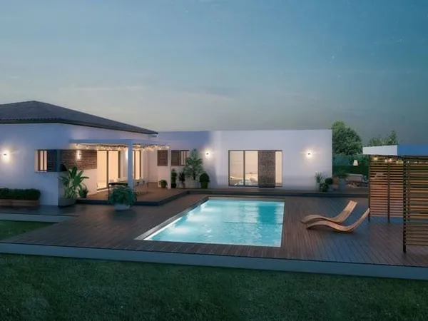 Maison contemporaine neuve 140 m² avec garage...