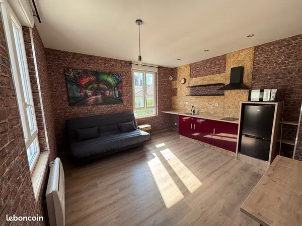 Studio meublé maison jardin