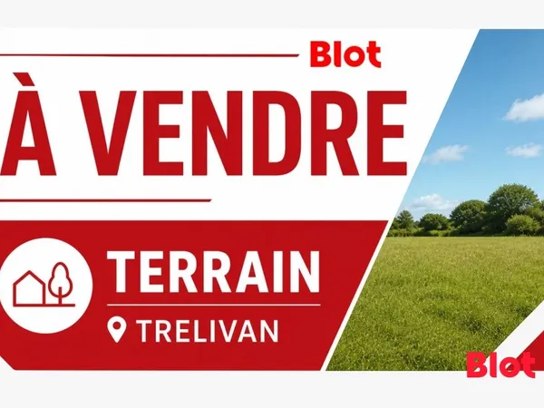 A vendre Blot Dinan - Terrain à Bâtir TRELIVAN - 655m2 -