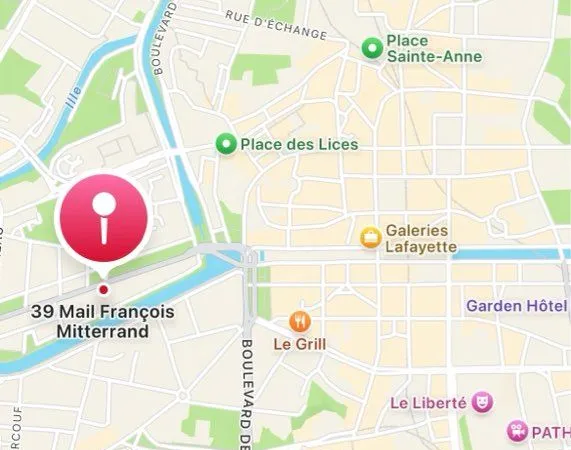 RDC sur le Mail F. Mitterrand : box fermé
