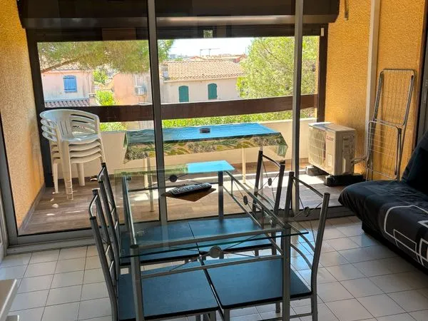 Cap d'Agde • Location meublée • T2 • Bail mobilité • Étudiant • Piscine • Parking
